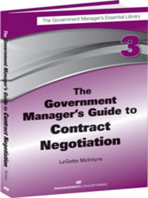 cover image of The Government Manager's Guide to Contract Negotiation